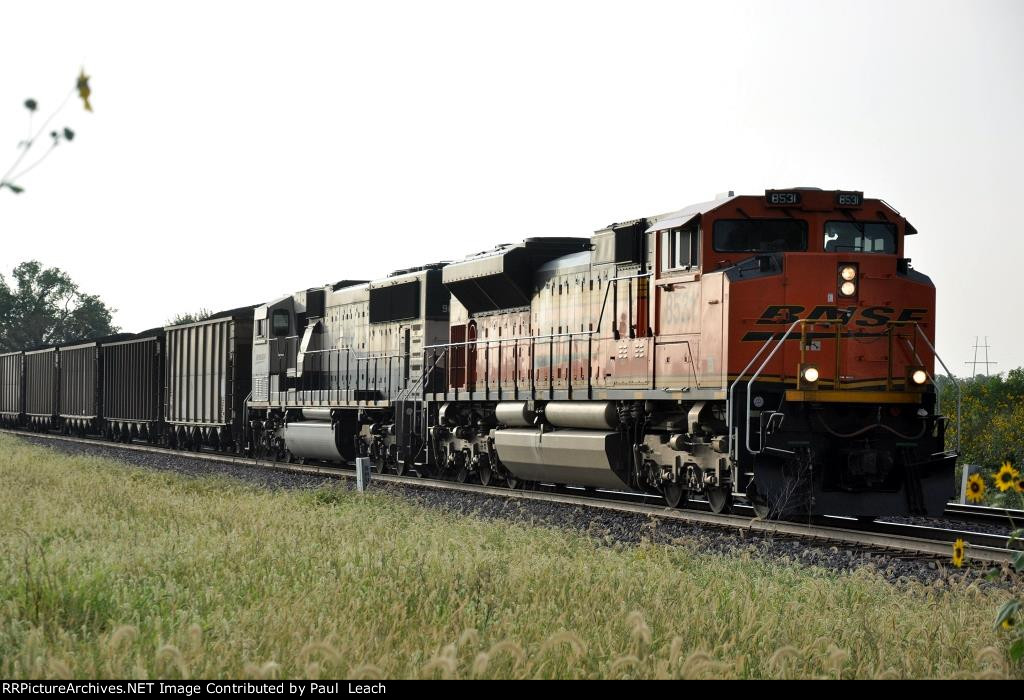 Eastbound loaded coal train